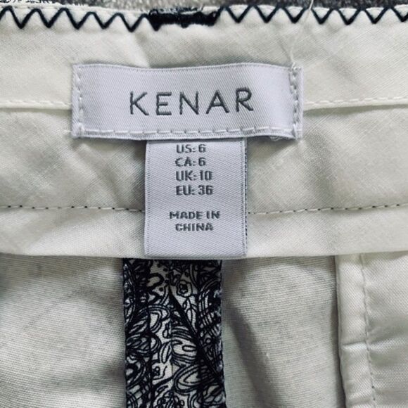 🆕 Kenar Women’s Blue Paisley Shorts size 6 - Picture 4 of 5